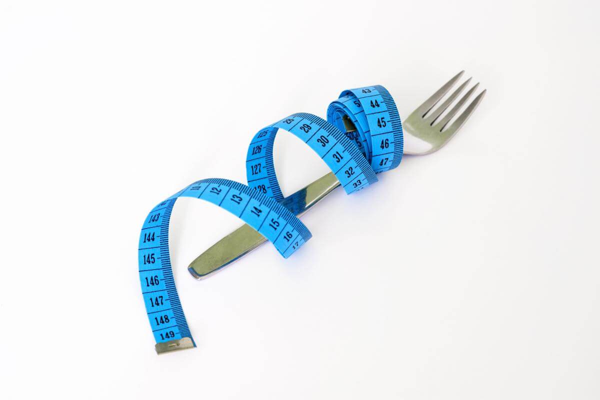 blue measuring tape fork biggest loser and fitness